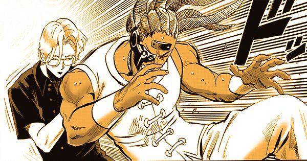 A menahan tubuh Kokou ( Dok. tonarinoyj.jp/One Punch Man )