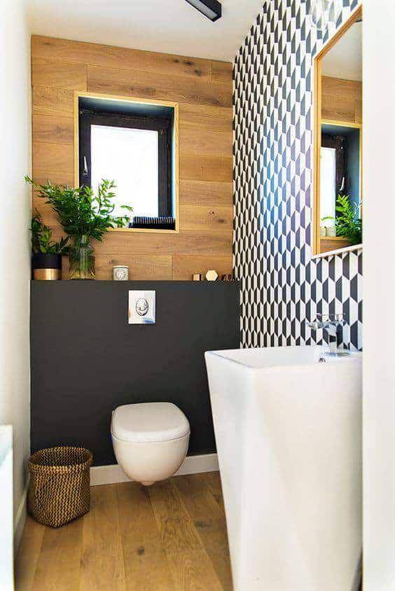 ide dekorasi powder room elegan di rumah (inspiredmind.net)