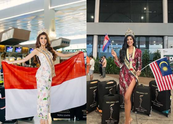 Potret Keberangkatan Finalis Asia ke Miss Grand International 2024 (Instagram.com/valdeznova | Instagram.com/melishalin_)