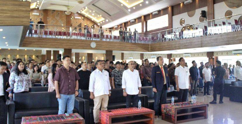 Ikatan Mahasiswa Peduli Keadilan (IMPK) Fakultas Hukum Universitas HKBP Nomensen menggelar Diskusi Publik Calon Wali Kota dan Wakil Wali Kota Medan 2024 (Dok. Istimewa)