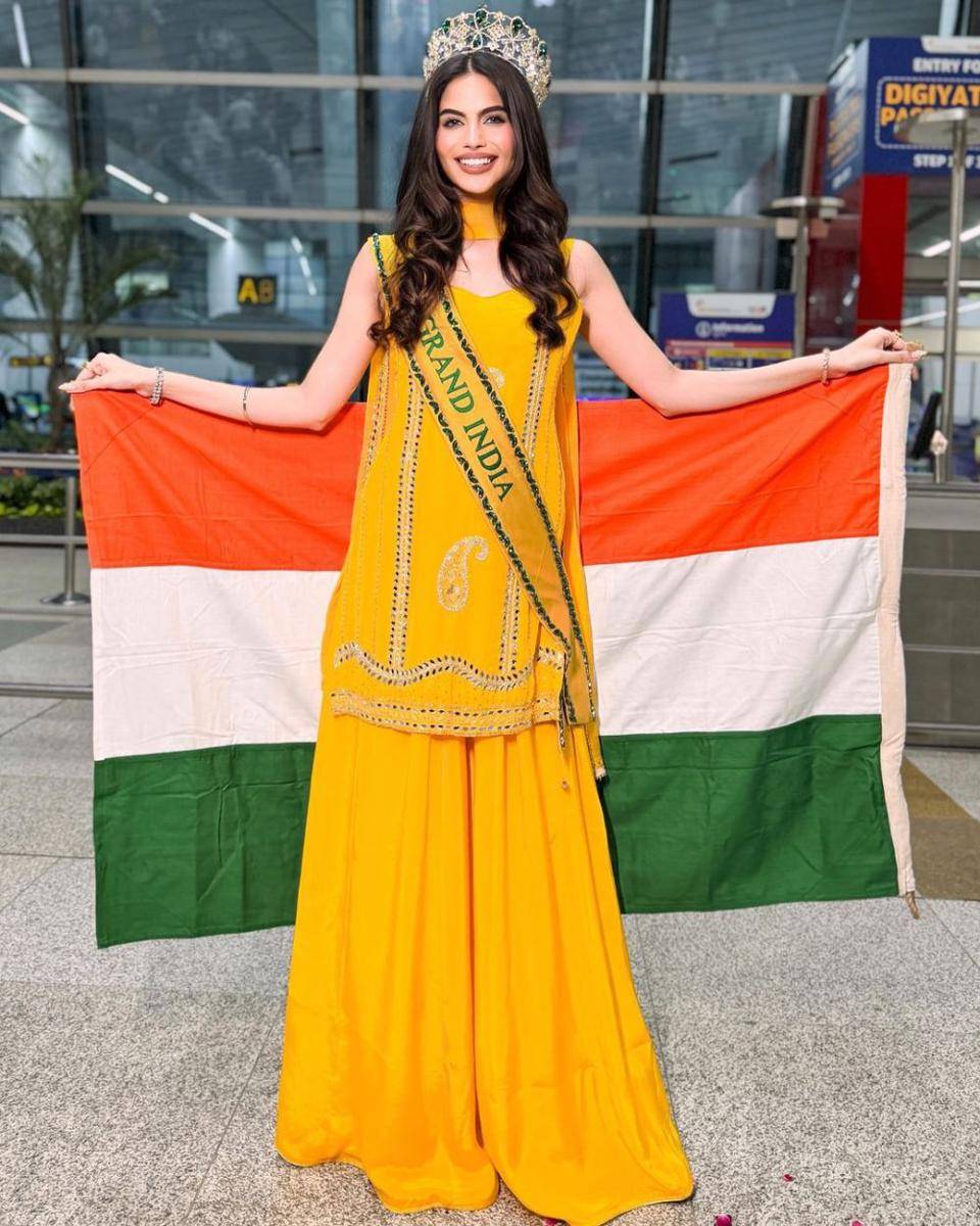 Potret Keberangkatan Finalis Asia ke Miss Grand International 2024 (Instagram.com/_rachelgupta)