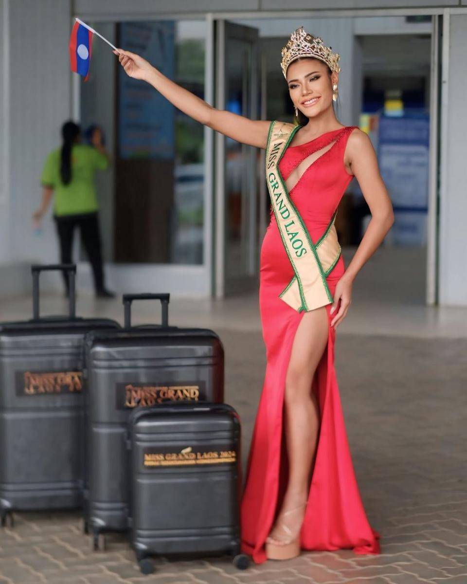 Potret Keberangkatan Finalis Asia ke Miss Grand International 2024 (Instagram.com/missgrand.laos)