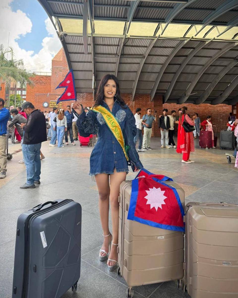 Potret Keberangkatan Finalis Asia ke Miss Grand International 2024 (Instagram.com/premalamgade)