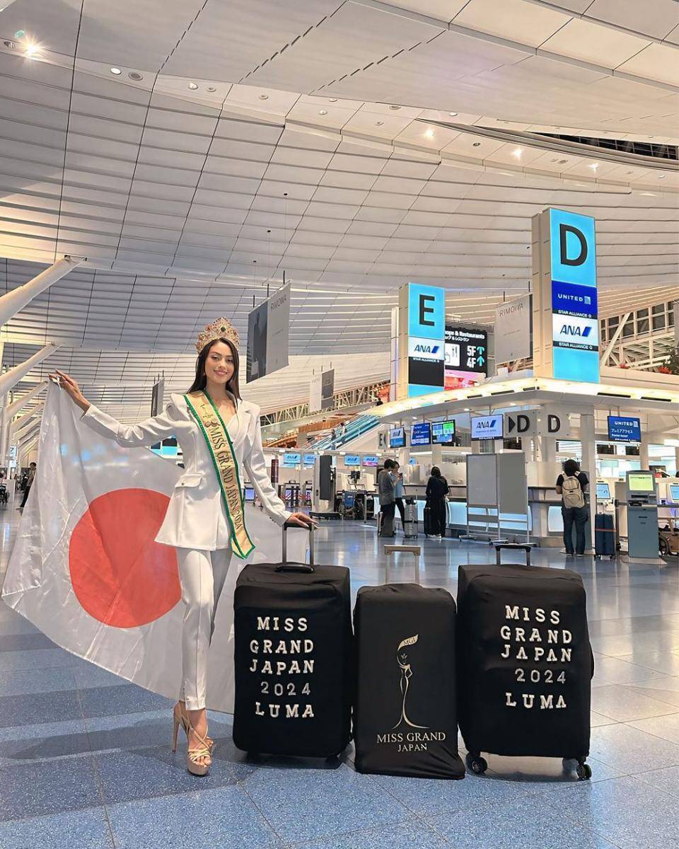 Potret Keberangkatan Finalis Asia ke Miss Grand International 2024 (Instagram.com/missgrandjapan)