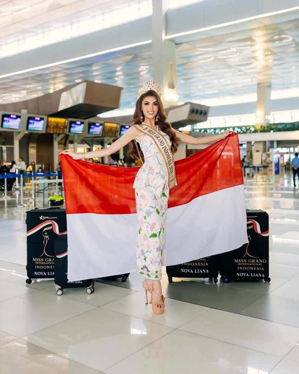 Potret Keberangkatan Finalis Asia ke Miss Grand International 2024 (Instagram.com/valdeznova)