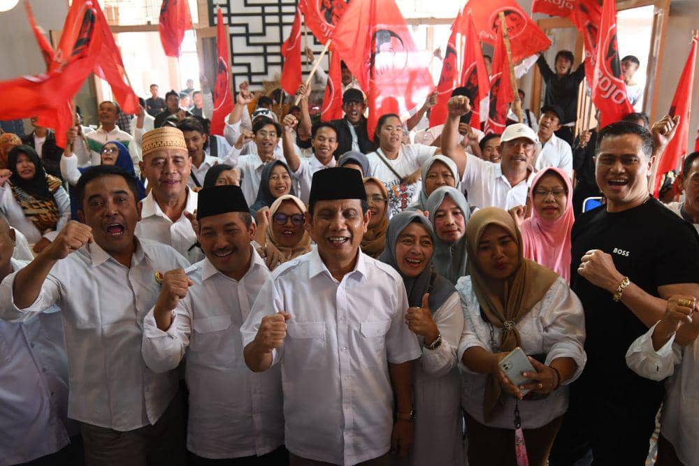 Gunawan saat deklarasi dukungan bersama Projo. (Dok. Projo Kabupaten Malang)
