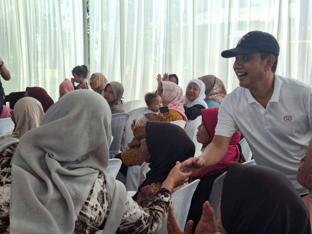 Calon Bupati Malang 2024, Gunawan HS saat bertemu pendukungnya. (IDN Times/Rizal Adhi Pratama)