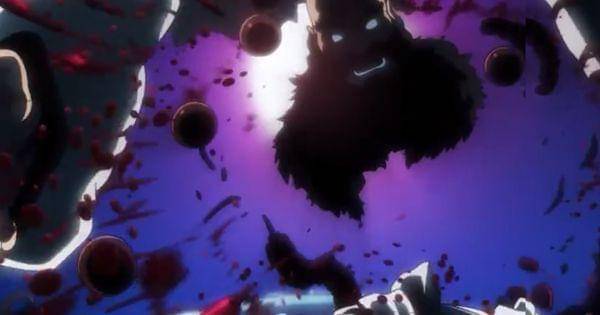 Tubuh Ichibe hancur oleh Yhwach( Dok. Pierrot / Bleach )