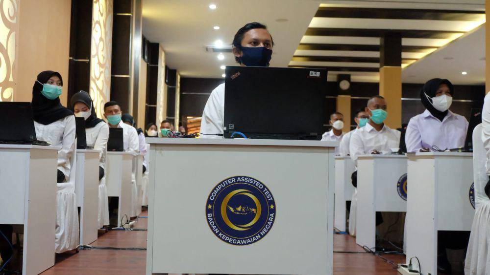Potret Seleksi Kompetensi PPPK di Kantor Regional III Badan Kepegawaian Negara (BKN), Bandung, Jawa Barat, Jumat (17/03/2024). (dok. Kementerian Pendayagunaan Aparatur Negara dan Reformasi Birokrasi)