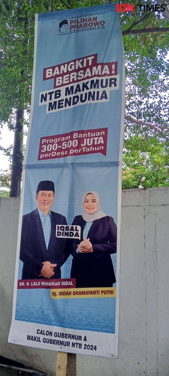 Janji pasangan Iqbal-Dinda memberikan bantuan Rp300-500 juta per desa per tahun. (IDN Times/Muhammad Nasir)