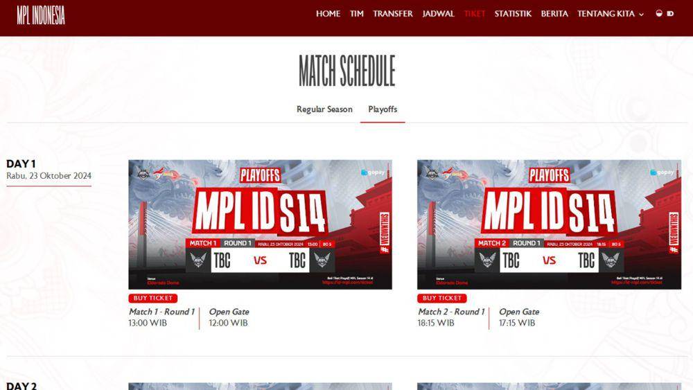 laman pembelian tiket resmi MPL (id-mpl.com)