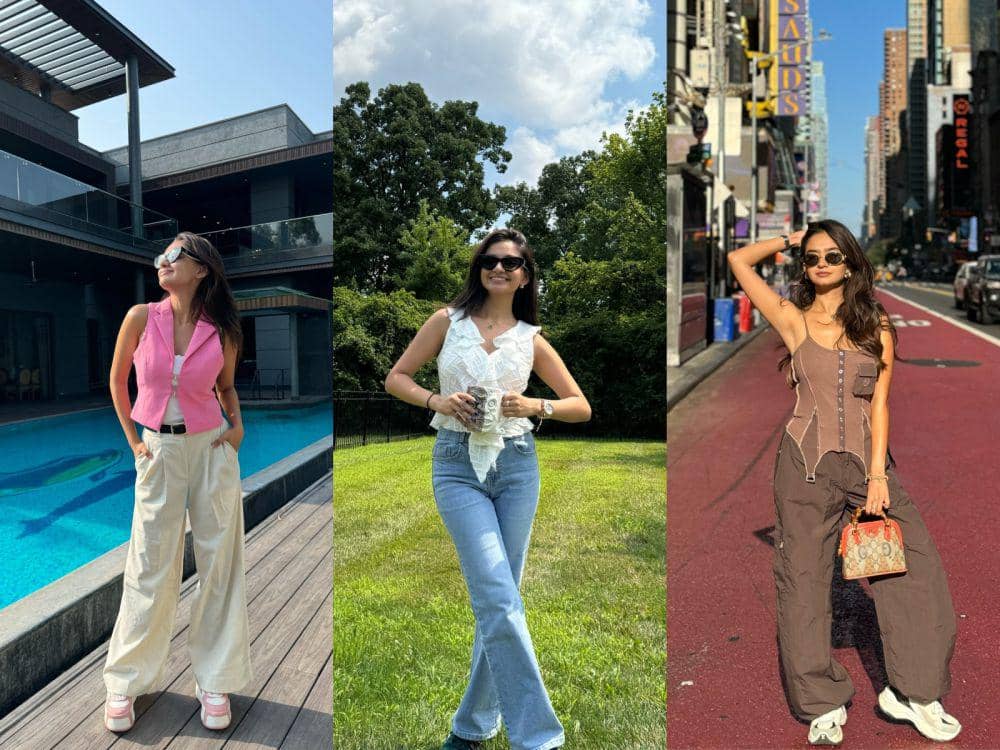 10 Inspirasi Outfit Urban Tourist ala Anushka Sen, Simple dan Stylish!