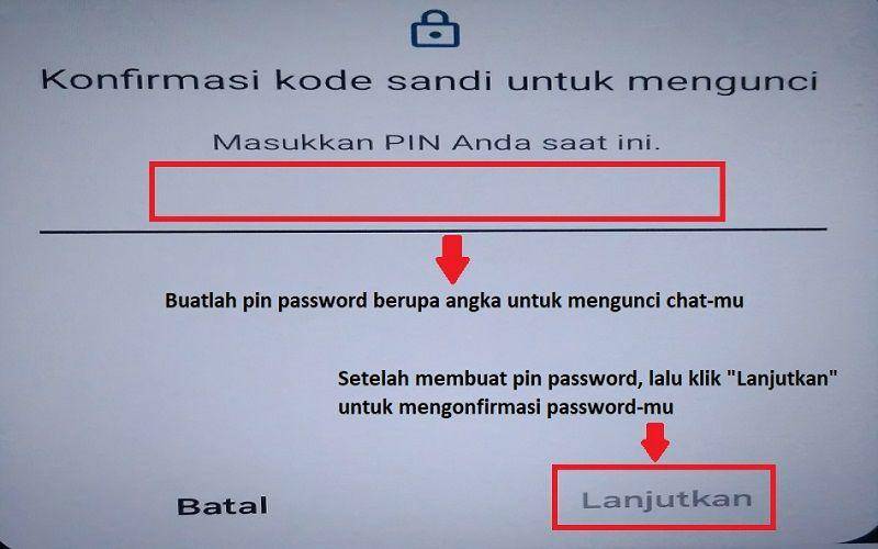 langkah-langkah mengunci obrolan di WhatsApp (dok. pribadi/Jubaedah Haryani)