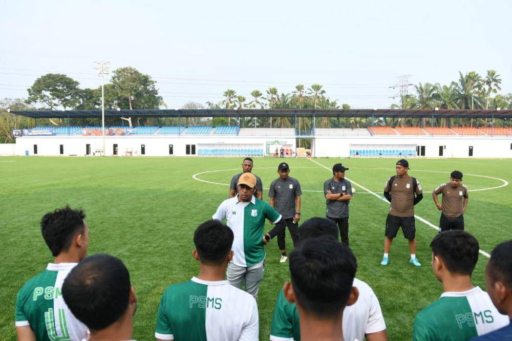 PSMS berlatih di Stadion Kera Sakti jelang duel lawan Dejan FC (dok.PSMS)