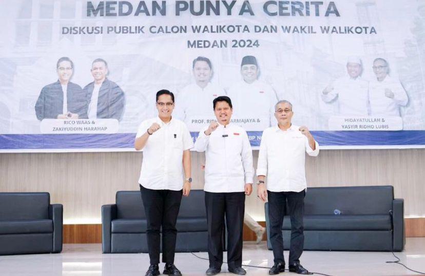 Ayo Kenali Visi Misi 3 Paslon yang Maju di Pilkada Medan 2024