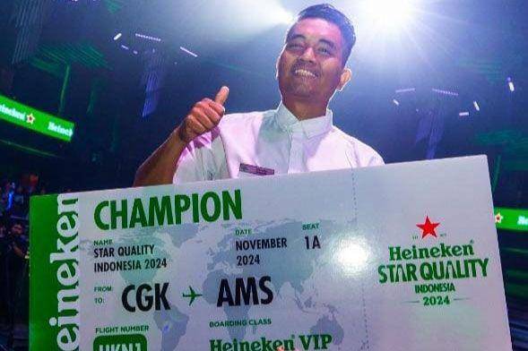 Sahrudin Damanik, bartender dari Shoot, Medan, Champion of Heineken Star Quality Indonesia 2024 (Dok. IDN Times)