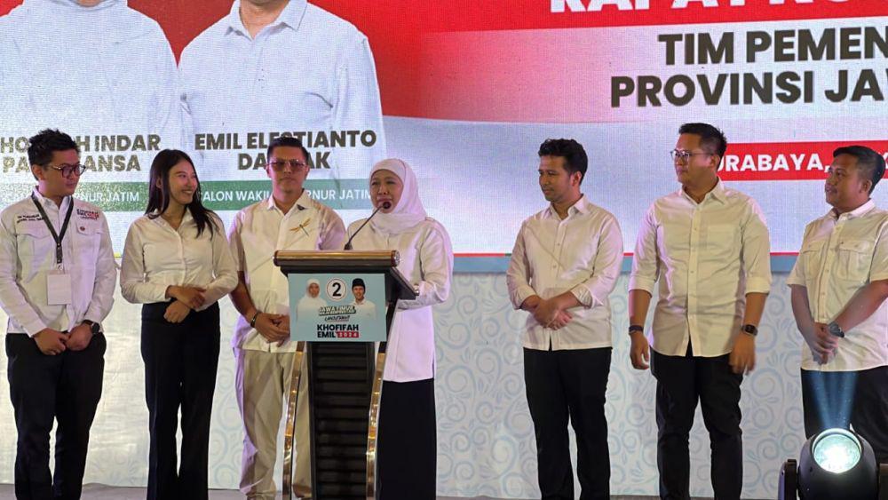 Khofifah-Emil Punya 8 Jubir Pemenangan di Pilgub Jatim 2024