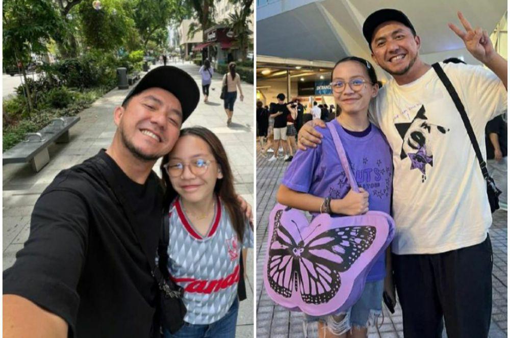 7 Potret Embun dan Omesh di Singapura, Nonton Konser Olivia Rodrigo