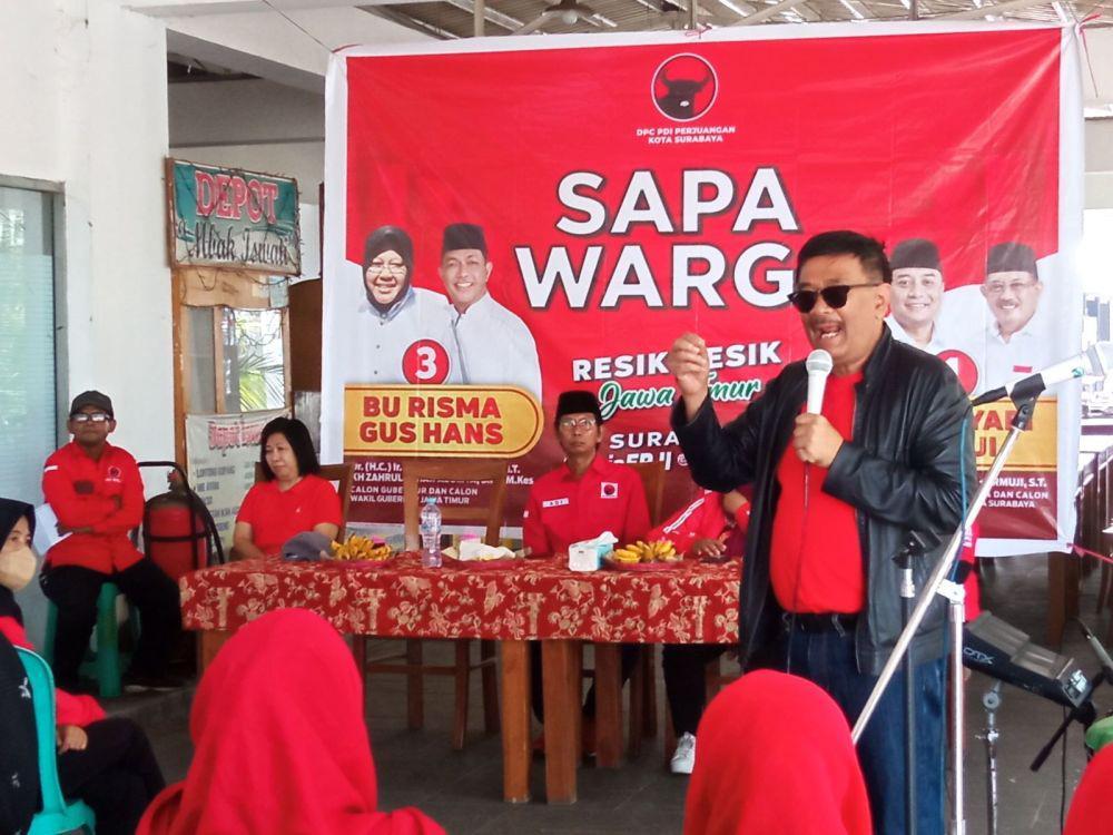 Djarot Kampanye Risma-Gus Hans dan Eri-Armuji: Pendidikan Gratis!