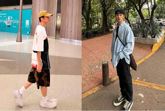 referensi daily outfit ala Mark NCT (instagram.com/onyourm__ark)