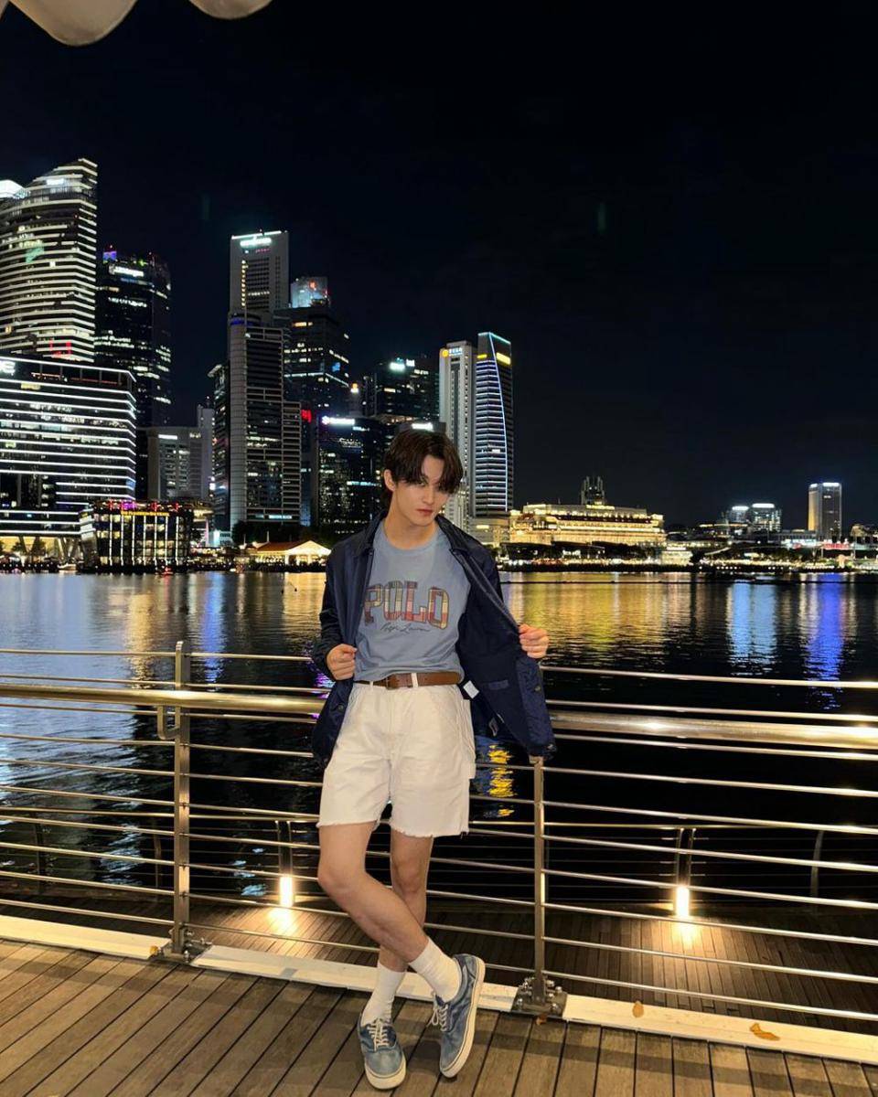 referensi daily outfit ala Mark NCT (instagram.com/onyourm__ark)