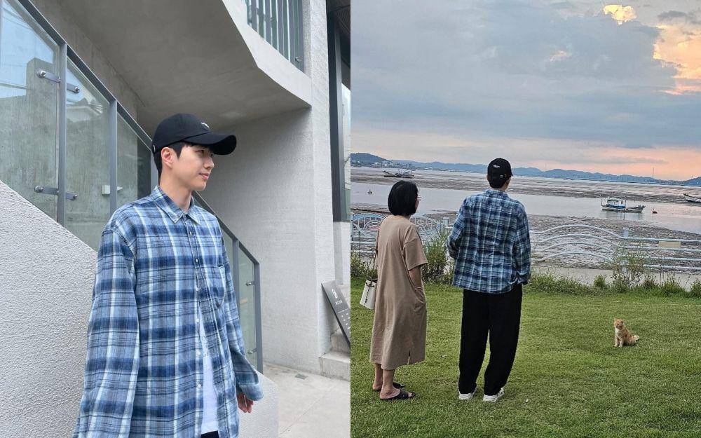 outfit liburan ala Kang Hoon (instagram.com/khoonyy)