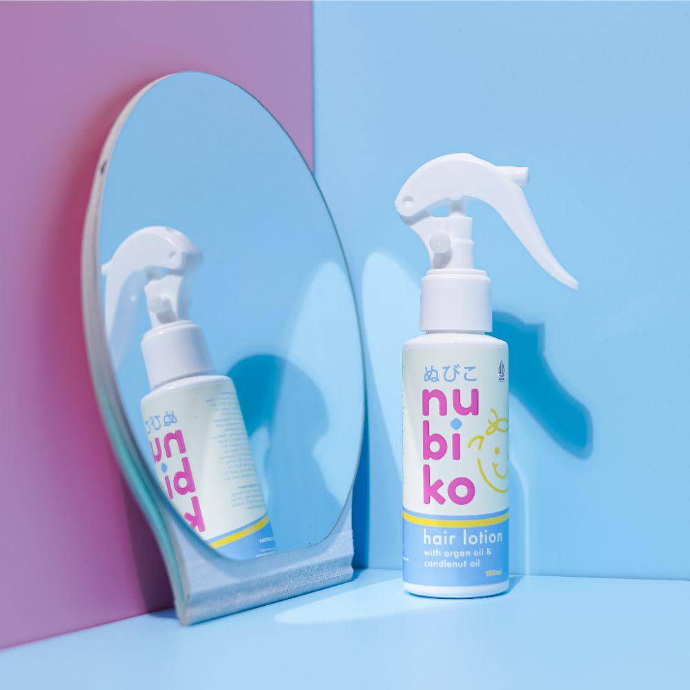 Nubiko Hair Lotion Argan Oil and Candlenut Oil baby Rosemary Oil (shopee.co.id/Nubiko Official Store)