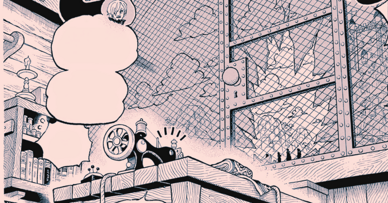 Kamar misterius di One Piece 1128. (mangaplus.shueisha.co.jp/One Piece)
