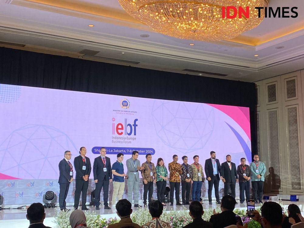 Indonesia-Europe Business Forum 2024. (IDN Times/Sonya Michaella)