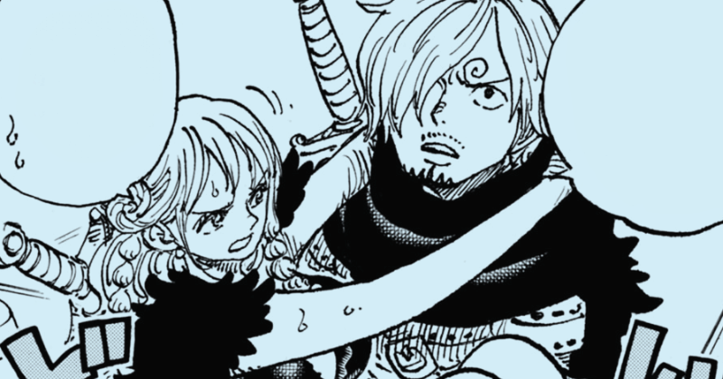 Nami dan Sanji di One Piece 1128. (mangaplus.shueisha.co.jp/One Piece)