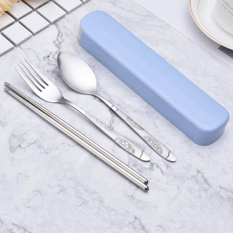 ilustrasi satu set alat makan (shopee.co.id/Enjoy88_shop)