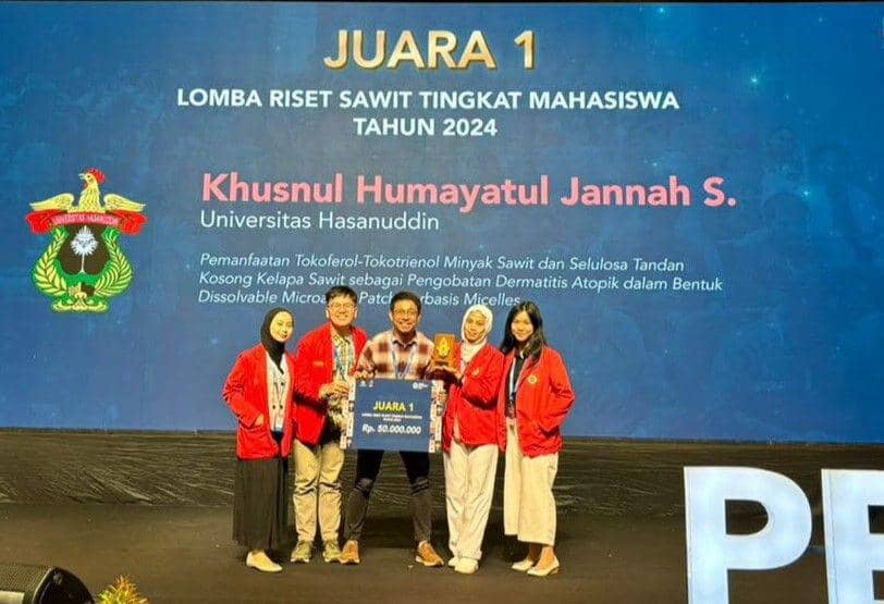 Selamat! Tim Mahasiswa Unhas Juara 1 Lomba Riset Sawit Nasional
