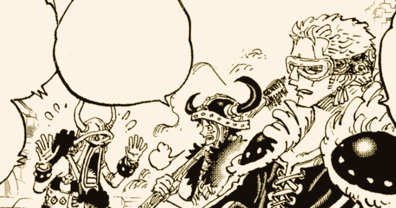 Usopp, Luffy, dan Zoro di One Piece 1128. (mangaplus.shueisha.co.jp/One Piece)