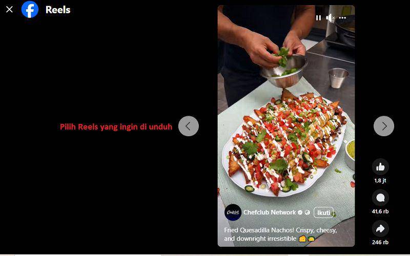 cara download Reels FB ke galeri HP tanpa aplikasi (dok. pribadi/Jubaedah Haryani)