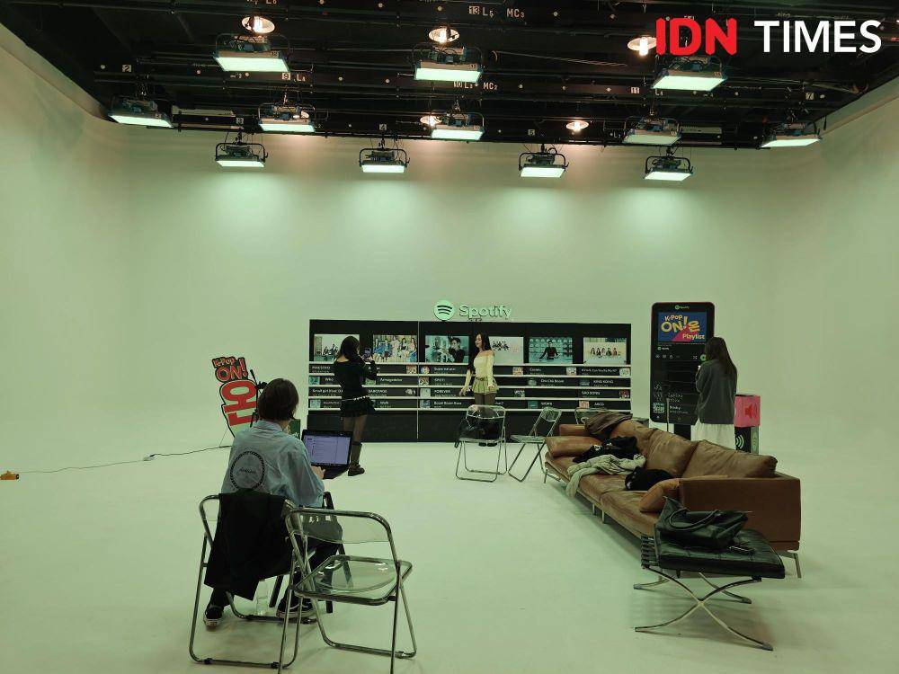 K-Pop On! Spotify set di Seoul, Korea Selatan pada Selasa [8/10/2024] (dok. IDN Times/Aulia Supintou)
