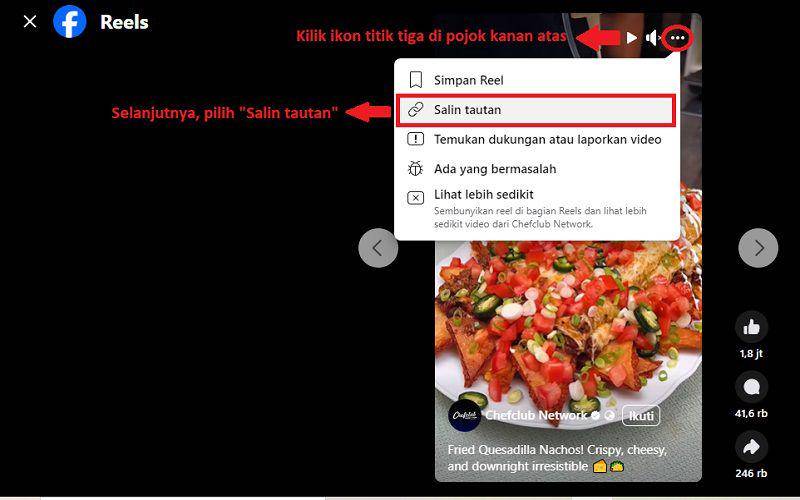cara download Reels FB ke galeri HP tanpa aplikasi (dok. pribadi/Jubaedah Haryani)