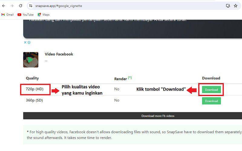 cara download Reels FB ke galeri HP tanpa aplikasi (dok. pribadi/Jubaedah Haryani)