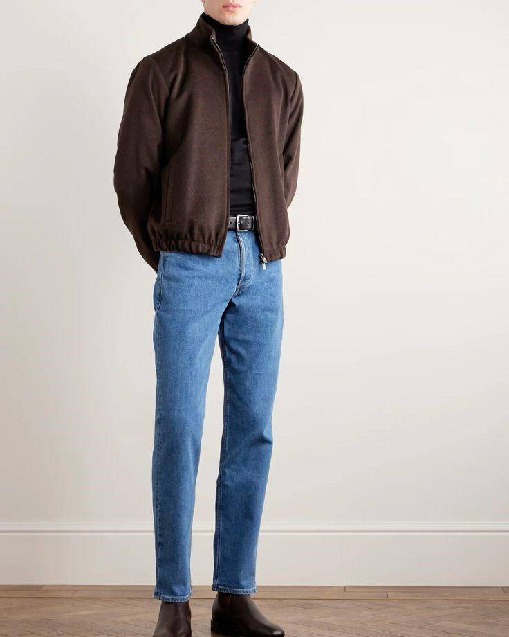 ilustrasi outfit cokelat pria (pinterest.com)