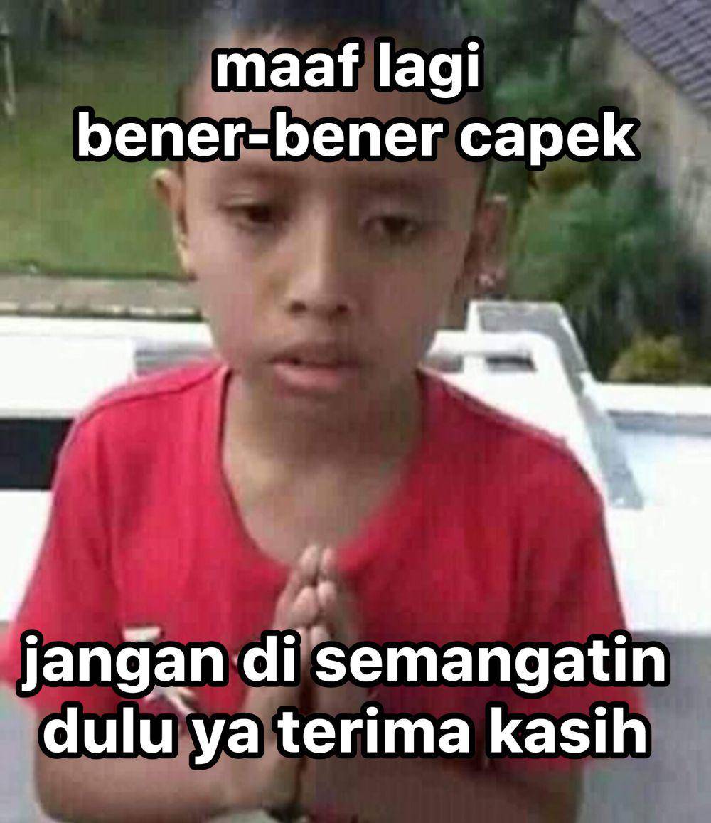 meme capek sama diri sendiri (x.com/mukaikhlas)