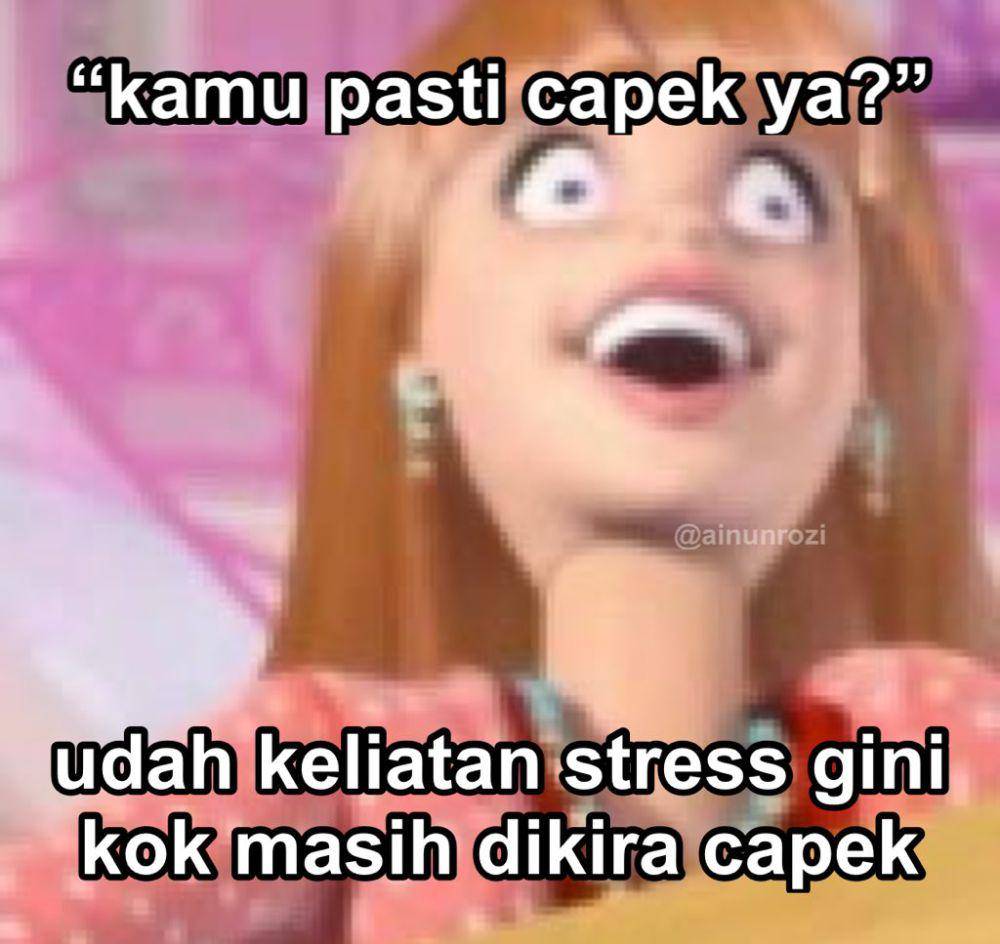 meme capek sama diri sendiri (x.com/ainunrozi)