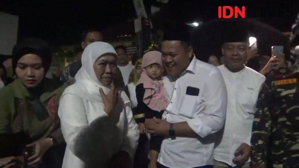 Khofifah Indar Parawansa calon gubernur Jawa Timur nomer urut 2. IDN Times/ Riyanto.