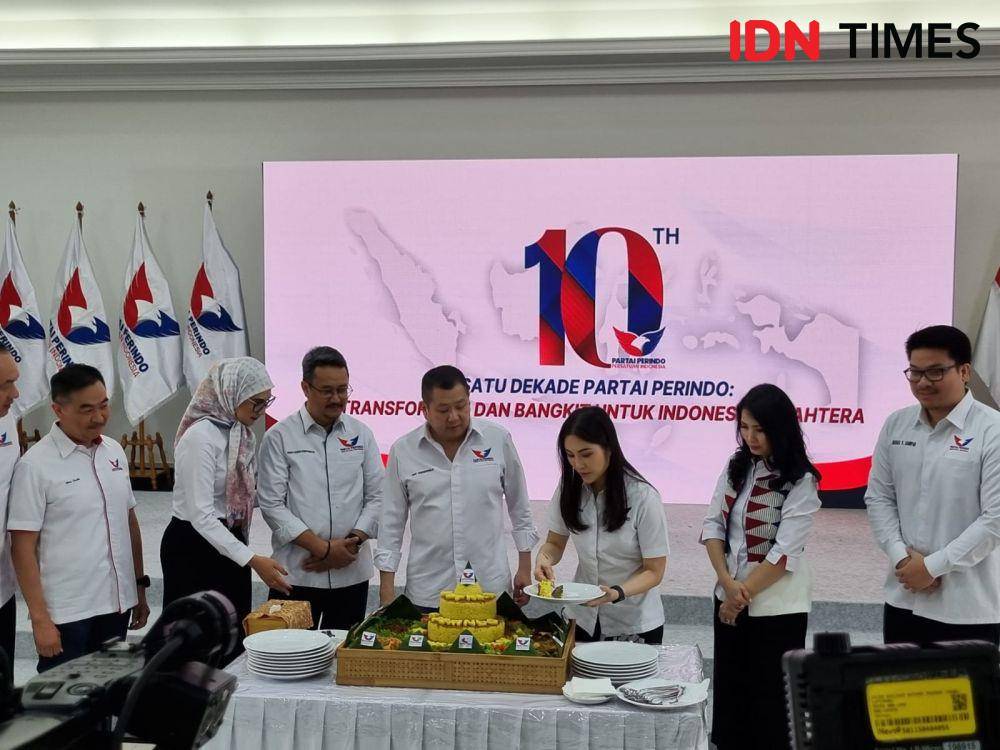 Peringatan HUT ke-10 Perindo di kantor DPP Perindo, Jakarta (IDN Times/Ilman Nafi'an)
