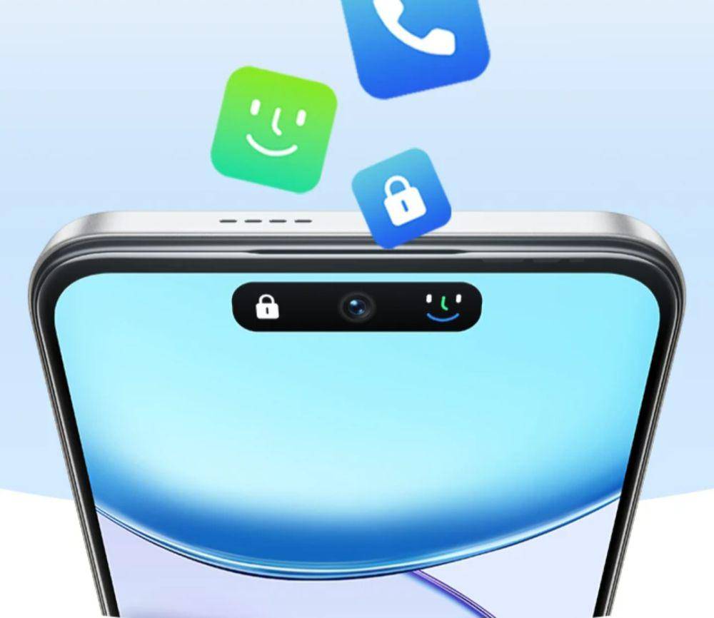 ilustrasi Infinix Smart 9 denga speaker kedua di bingkai atas (infinixmobility.com)