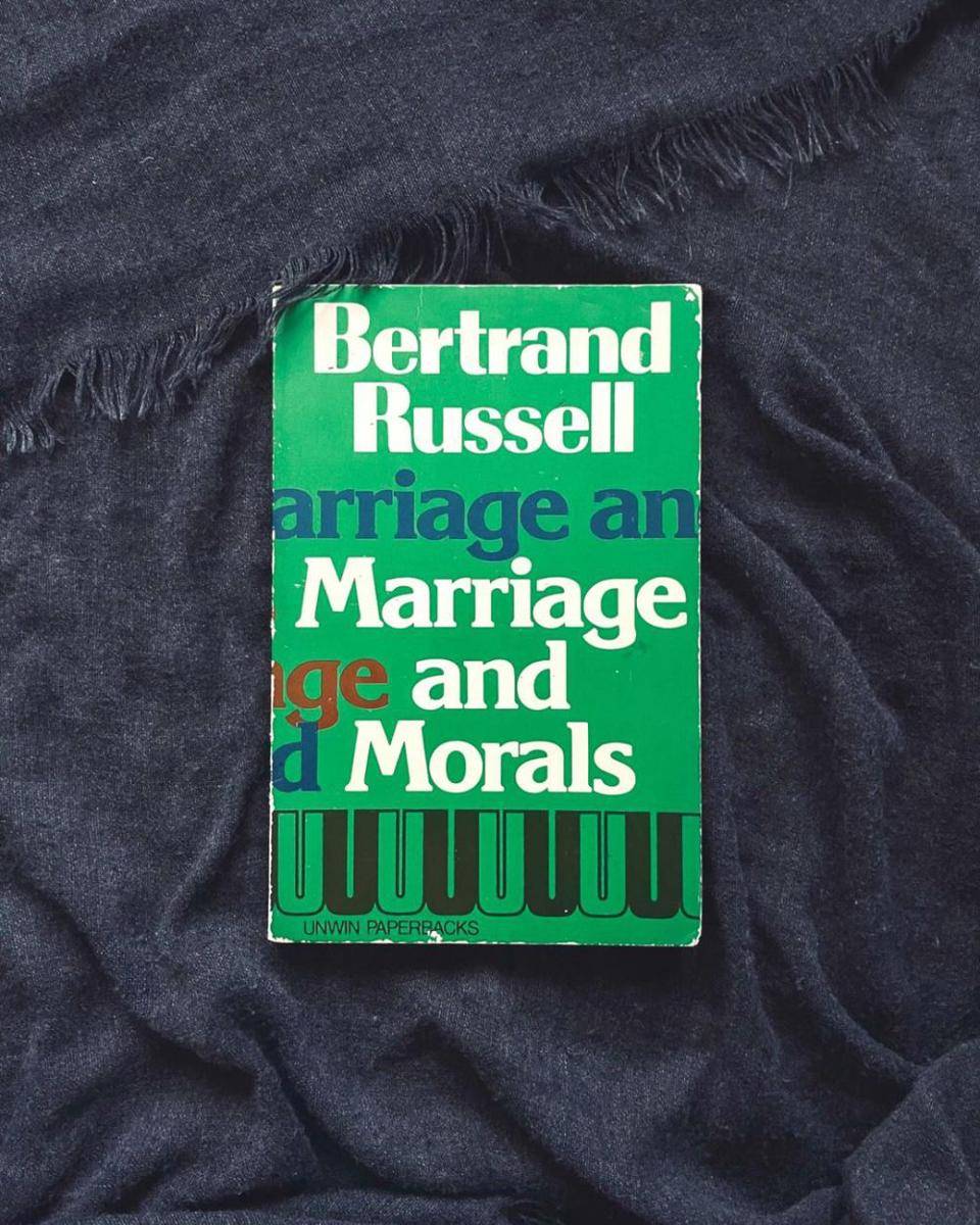 Marriage and Morals. instagram.com/booksjunkie