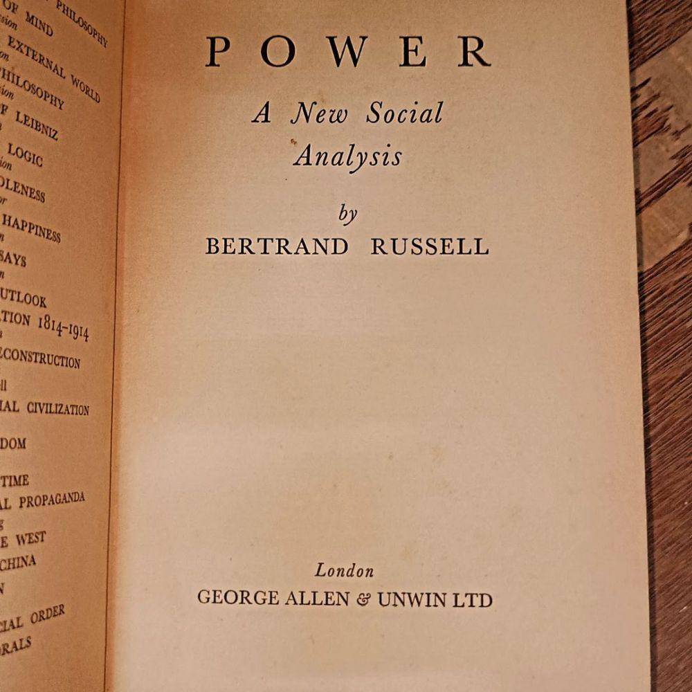 Power: A New Social Analysis. instagram.com/khodiyar_krupa_book_centre