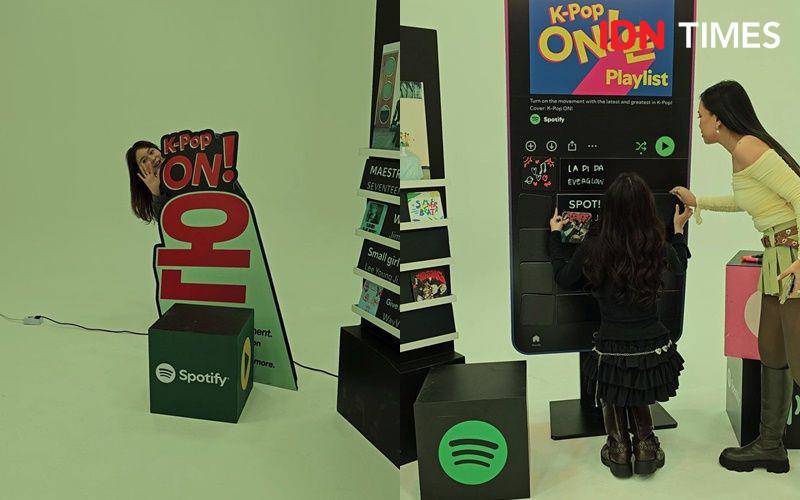 K-Pop On! Spotify set di Seoul, Korea Selatan pada Selasa [8/10/2024] (dok. IDN Times/Aulia Supintou)