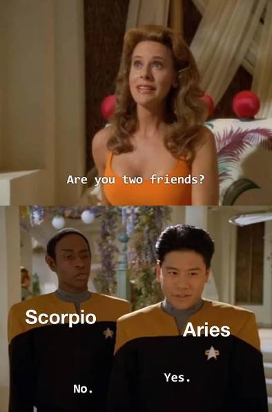 meme zodiak Scorpio (reddit.com/sleepnowdielater)