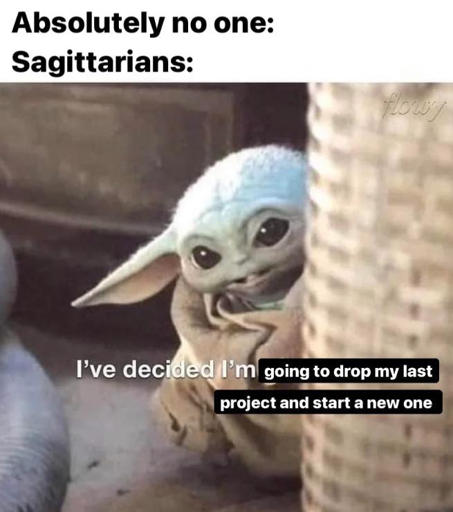 meme zodiak Sagitarius (reddit.com/poplapmeisiekind)