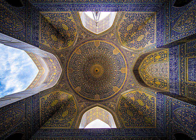 Ilustrasi kubah Masjid Shah (commons.m.wikimedia.org/MohammadReza Domiri Ganji)