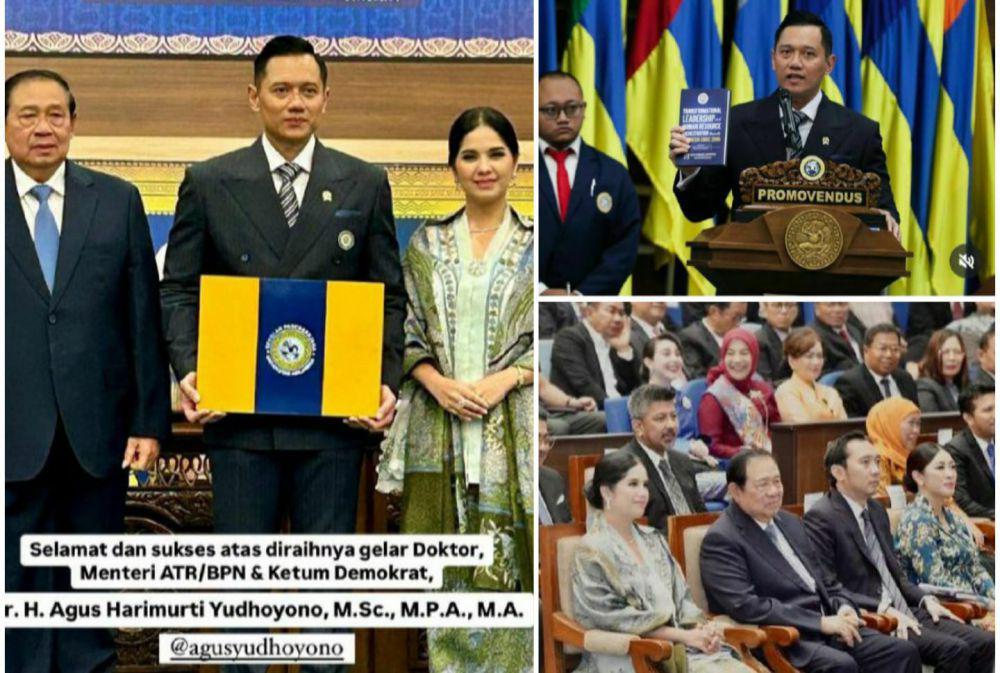 9 Potret Sidang Doktor AHY, Dedikasikan untuk Almh. Ibu Ani!